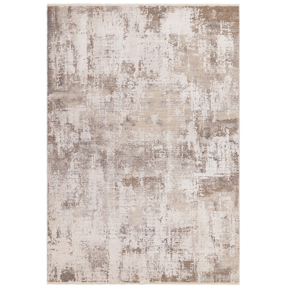 Seville Ribera Modern Abstract Rugs in Beige Natural